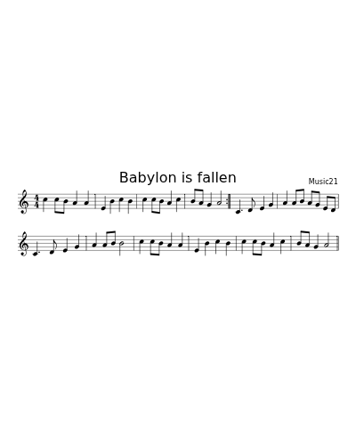 Babylon is fallen
