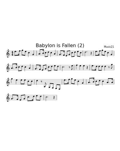 Babylon is Fallen (2)