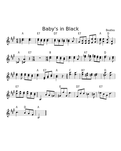 Baby's in Black (Version 2)