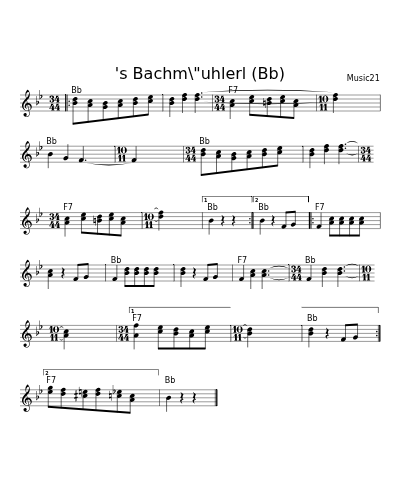 's Bachm\"uhlerl (Bb)