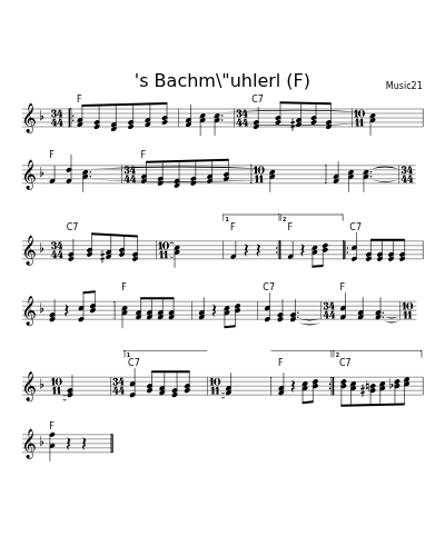 's Bachm\"uhlerl (F)