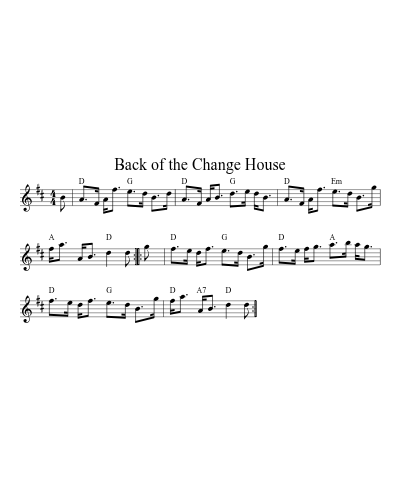 Back Of The Change House (Version 2) preview