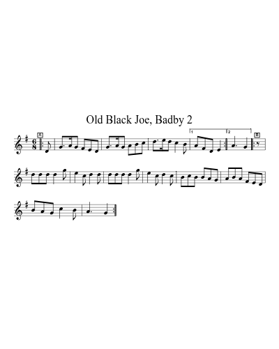 Old Black Joe, Badby 2