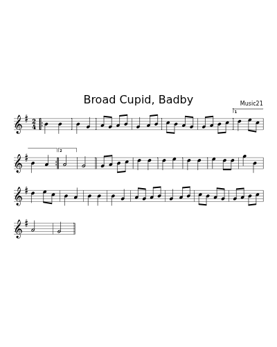 Broad Cupid, Badby