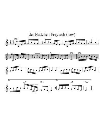der Badchen Freylach (low) (Version 2) preview