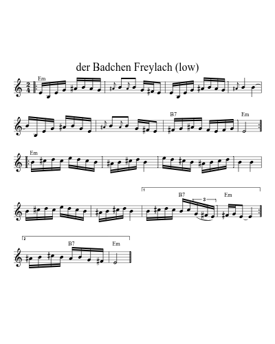 der Badchen Freylach (low) (Version 3) preview