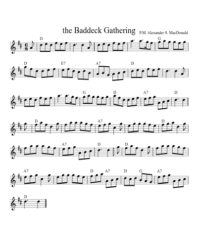 the Baddeck Gathering (Version 6)
