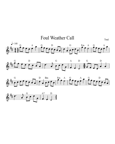 Foul Weather Call preview