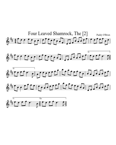 Four Leaved Shamrock, The [2]