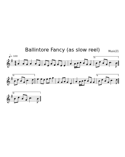 Ballintore Fancy (as slow reel)