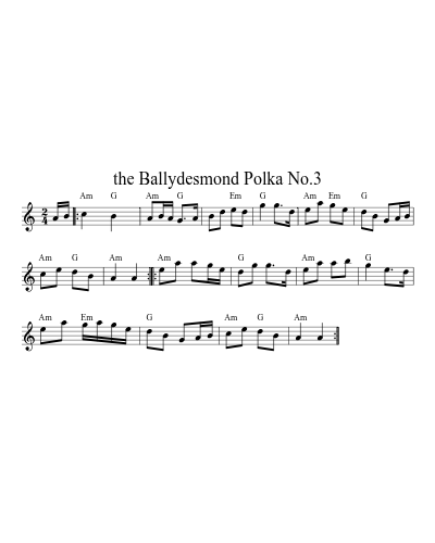 the Ballydesmond Polka No.3 preview