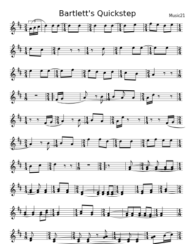 Bartlett's Quickstep