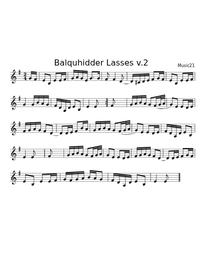 Balquhidder Lasses  v.2 (Balq Heyjohnny Medley)