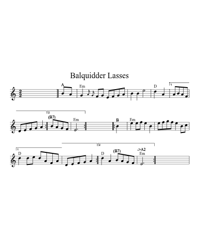 Balquidder Lasses (Version 5)