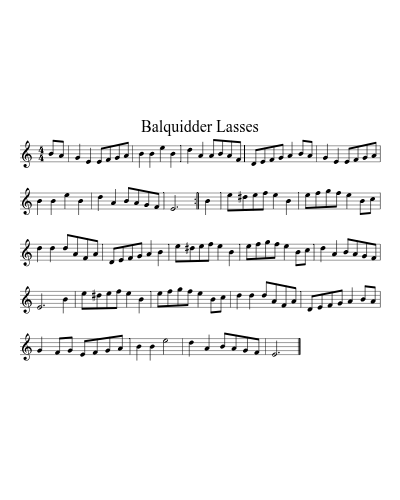 Balquidder Lasses (Version 8)