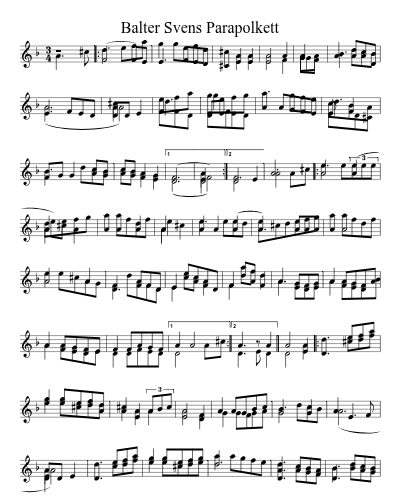 Balter Svens Parapolkett