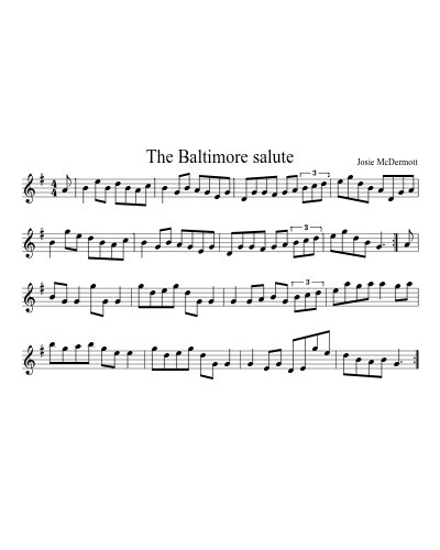 The Baltimore Salute (Version 5) sheet music preview