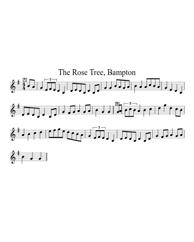 The Rose Tree, Bampton sheet music preview