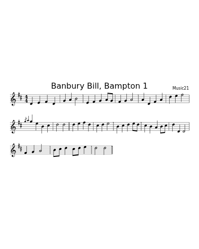 Banbury Bill, Bampton 1