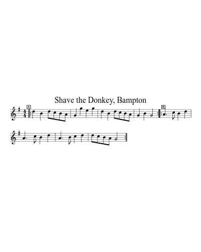 Shave the Donkey, Bampton