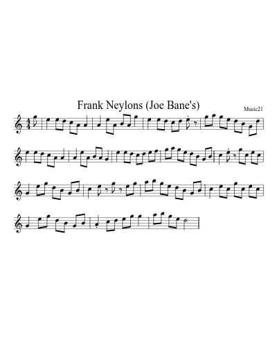 Frank Neylons (Joe Bane's) preview