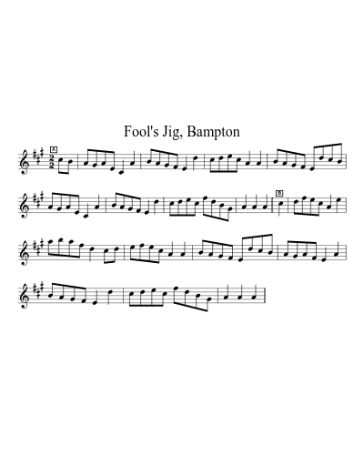 Fool's Jig, Bampton