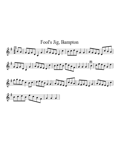 Fool's Jig, Bampton (Bampton)