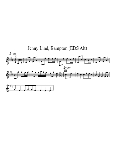 Jenny Lind, Bampton (EDS Alt)