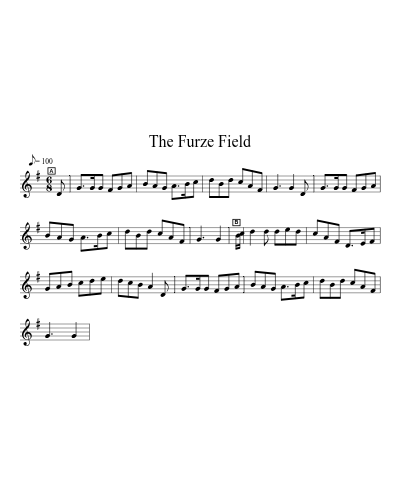 The Furze Field sheet music preview