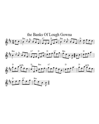 the Banks of Lough Gowna (Version 5)