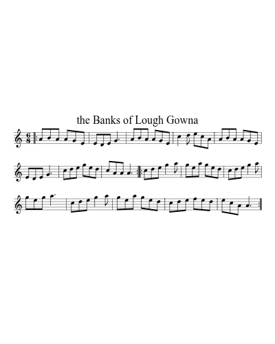 the Banks of Lough Gowna (Version 6)