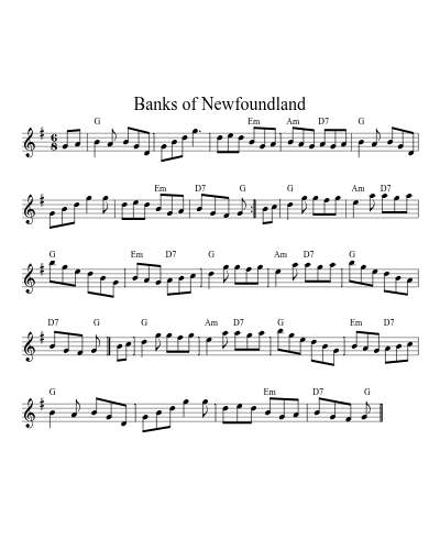 Banks of Newfoundland (Version 2) preview