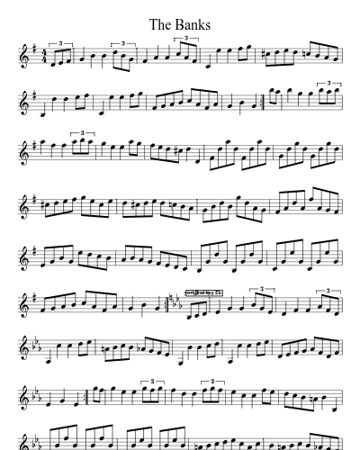 The Banks sheet music preview