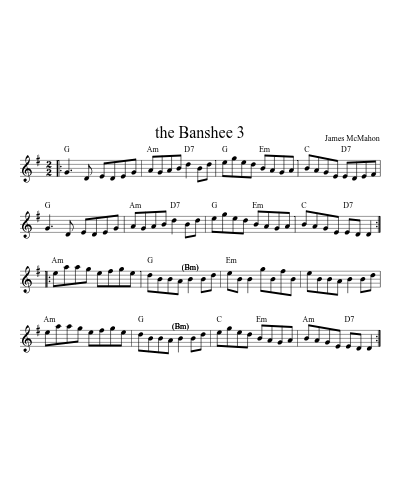 the Banshee 3 (Version 2) sheet music preview
