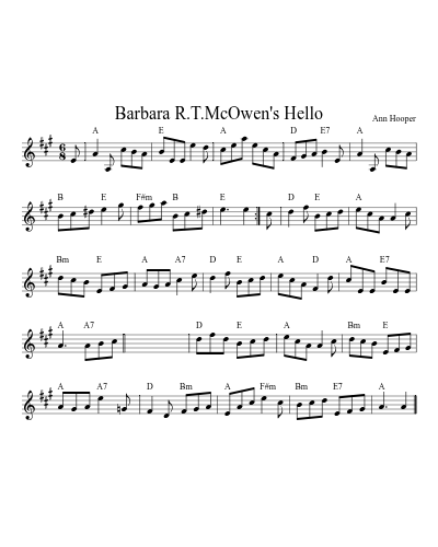 Barbara R.T.McOwen's Hello (Version 2)