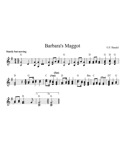 Barbara's Maggot (Version 2)