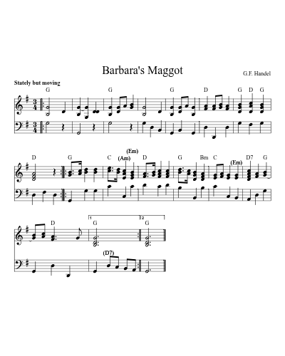 Barbara's Maggot (Version 3)