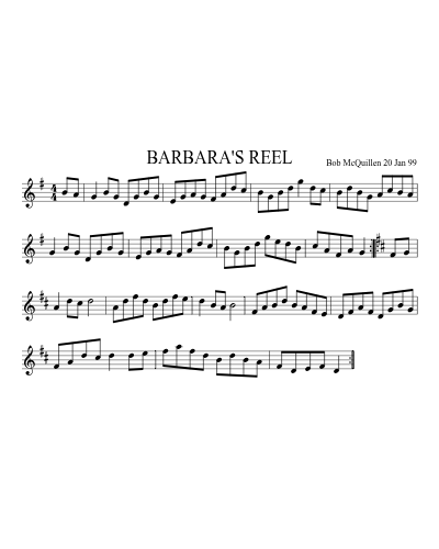 BARBARA'S REEL (Version 2)