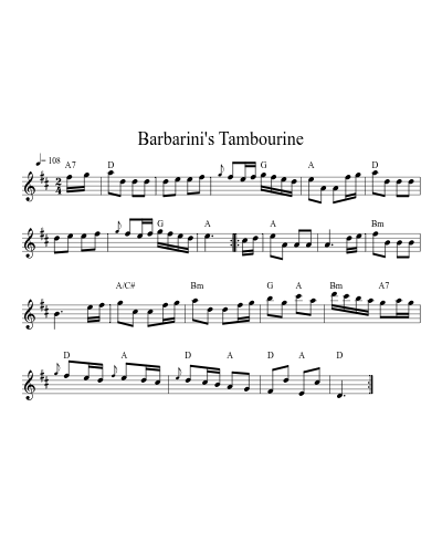 Barbarini's Tambourine