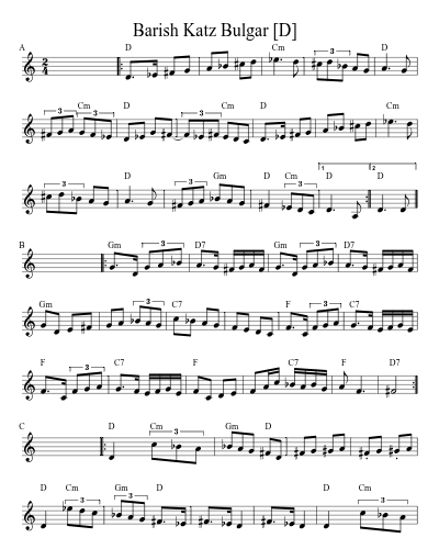 Barish Katz Bulgar   [D] (Version 2)