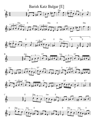 Barish Katz Bulgar   [E]