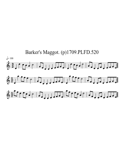 Barker's Maggot. (p)1709.PLFD.520