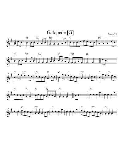 Galopede   [G] preview