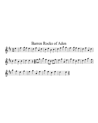 Barren Rocks of Aden (Version 2)