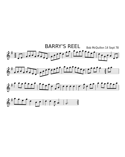 BARRY'S REEL (Version 2)