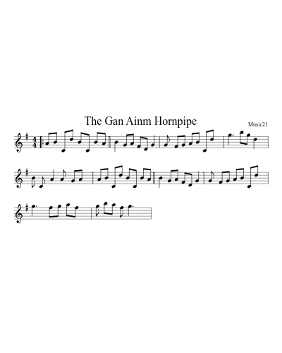 The Gan Ainm Hornpipe preview