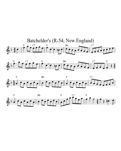 Batchelder's (R-54; New England)
