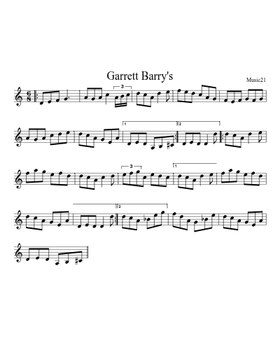 Garrett Barry's (Version 2)