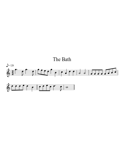 The Bath sheet music preview