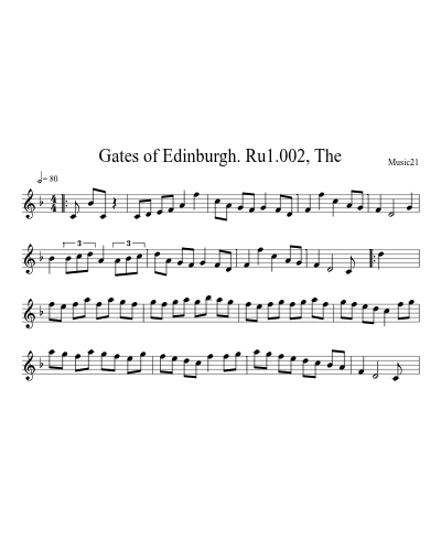 Gates of Edinburgh. Ru1.002, The preview